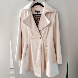Large woman’s fit & flare pea coat